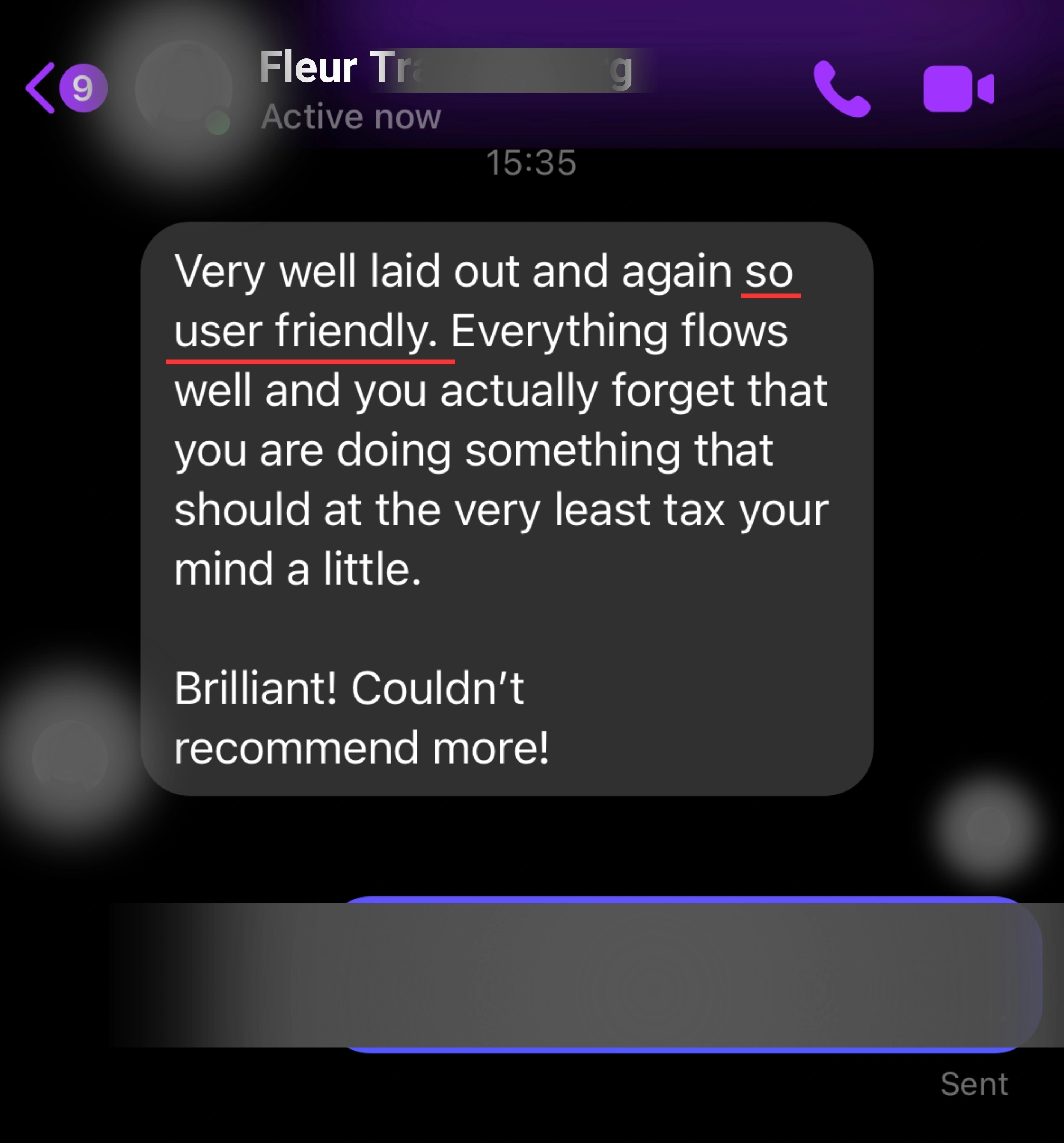 HelpingKids testimonial fleur t