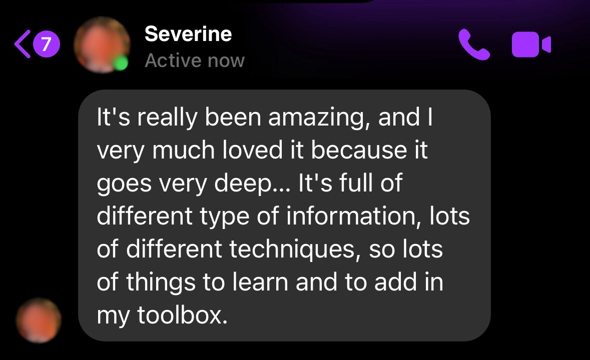HelpingKids testimonial severine
